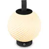 Image de Briloner Lampe de table LED sans fil Ø18x25 cm 2W 150lm 2700K blanc chaud dimmable noir - Lampe de table salon chambre à coucher balcon