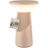Image de Briloner Lampe De Table Led Sans Fil 15 X 24 Cm 2,6 W 200 Lm 2700 K Blanc Chaud Dimmable Design Award Beige - Lampe De Chevet Salon Chambre Balcon