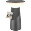 Image de Briloner Lampe de table LED sans fil 15 x 24 cm 2,6 W 200 lm 2700 K blanc chaud dimmable design award anthracite - Lampe de chevet salon chambre balcon