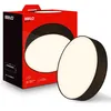 Image de Briloner Plafonnier Led Abat-jour En Tissu Ø38x10,5 Cm Rond 24w 2600lm 3 000k Blanc Chaud Noir - Lustre Salon Chambre Cuisine Couloir