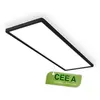 Image de Briloner Panneau LED avec source lumineuse CEE A* 58 cm rectangulaire 14W 3000lm 4000K blanc neutre backlight noir - Plafonnier LED salon chambre bureau