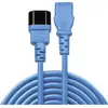 Image de Lindy - Rallonge Alimentation [1x Secteur Mâle C14 - 1x Secteur Femelle C13] 2.00 M Bleu C245401
