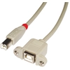 Image de Lindy Rallonge USB 2.0 type B/B, gris clair, 0.5m - Neuf