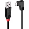 Image de Lindy 0.5m USB 2.0 Cable - Type A to Micro-B Cable, 90 Degree Right Angle