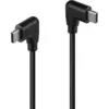 Image de Câble LINDY USB 2.0 type C, 2 x coudé à 90° 0,5m