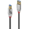 Image de 36661 - Usb Câble (1 M, Usb A, Usb B, 3.0 (3.1 Gen 1), 5000 Mbit/s, Chrome, Gris) - Lindy
