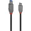 Image de LINDY USB 3.2 Kabel Typ C/B Anthra Line 0,5m