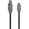 Image de Lindy Câble USB 3.2 Type C vers B de 2m, 5Gbit/s, gamme Anthra - Neuf