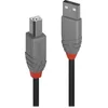 Image de Lindy 36671 câble USB USB 2.0 0,5 m USB A USB B Noir, Gris