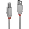 Image de Lindy 1m USB 2.0 Type A to B Cable, Anthra Line, Grey