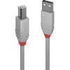 Image de LINDY USB 2.0 Kabel Typ A/B Anthra Line M/M 3m grau