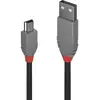 Image de Lindy Câble USB 2.0 type A vers Mini-B, Anthra Line, 1m - Neuf