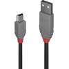 Image de Lindy 36724 câble USB USB 2.0 3 m USB A Mini-USB B Noir