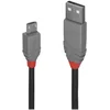 Image de Lindy 0.5m USB 2.0 Type A to Micro-B Cable, Anthra Line