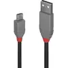 Image de Lindy Câble USB 2.0 type A vers Micro-B, Anthra Line, 2m - Neuf