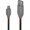 Image de Lindy 36735 câble USB USB 2.0 5 m USB A Micro-USB B Noir, Gris