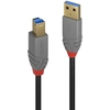 Image de Lindy 36740 câble USB USB 3.2 Gen 1 (3.1 Gen 1) 0,5 m USB A USB B Noir