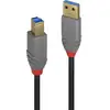 Image de Câble Usb Usb 3.2 Gen1 (usb 3.0) Usb-a Mâle, Usb-b Mâle 0.50 M Noir 36740 C165161 - Lindy
