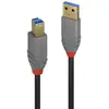 Image de Lindy Câble USB 3.2 Type A vers B, 5Gbit/s, Anthra Line, 5m - Neuf