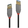 Image de LINDY USB 3.0 Kabel Typ A/A Anthra Line M/M 1m