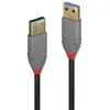 Image de Lindy Câble USB 3.2 type A vers A, 5Gbit/s, Anthra Line, 1m - Neuf