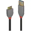 Image de Lindy Câble USB 3.2 Type A vers Micro-B, 5Gbit/s, Anthra Line, 0.5m - Neuf