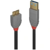 Image de LINDY USB 3.0 Kabel Typ A/Micro-B Anthra Line M/M 2m