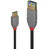 Image de Lindy Câble Adaptateur USB 3.2 Type C vers A, 10Gbit/s, Anthra Line, 0.15m - Neuf