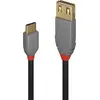 Image de Lindy Câble adaptateur USB 2.0 Type C vers A de 0,15 m, Anthra Line