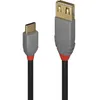 Image de Câble Usb Usb 2.0 Usb-c® Mâle, Usb-a Femelle 0.15 M Noir 36897 C165491 - Lindy