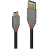Image de Lindy 0.5m USB 3.2 Type A to C Cable, 10Gbps, 5A, PD, Anthra Line