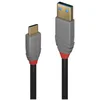 Image de LINDY USB 3.1 Kabel Typ A/C 5A PD Anthra Line M/M 1m