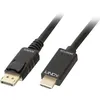 Image de Câble Adaptateur Lindy Displayport / Hdmi Fiche Mâle Displayport, Fiche Mâle Hdmi-a 0.50 M Noir 36920 Câble Displayport C241971