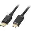 Image de Câble Adaptateur Lindy Displayport / Hdmi Fiche Mâle Displayport, Fiche Mâle Hdmi-a 1.00 M Noir 36921 Câble Displayport C241991