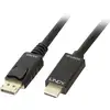 Image de Câble Adaptateur Lindy Displayport / Hdmi Fiche Mâle Displayport, Fiche Mâle Hdmi-a 2.00 M Noir 36922 Câble Displayport C241951
