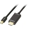 Image de Câble Adaptateur Lindy Mini-display / Hdmi Fiche Mâle Mini Displayport, Fiche Mâle Hdmi-a 3.00 M Noir 36928 Câble Displayport C241931