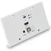 Image de Lindy 150m Cat.6 HDMI 4K60 & Type C HDBaseT EU Wall Plate KVM Extender, Transmitter