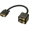 Image de 41214 Vga Adaptateur Y [1x Vga Mâle - 2x Vga Mâle] Noir 0.18 M C231861 - Lindy