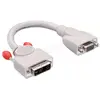 Image de Câble adaptateur Lindy DVI-I mâle vers VGA femelle (D-sub DE-15) 20cm (Blanc) #DEFAULT