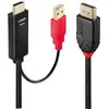 Image de Lindy Câble adaptateur actif 5m HDMI vers DisplayPort 4K30Hz - Neuf