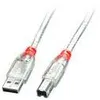 Image de Câble Usb Usb 2.0 Usb-a Mâle, Usb-b Mâle 2.00 M Transparent 41753 R981221 - Lindy