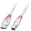 Image de Lindy Câble USB 2.0 Type A vers B, transparent, 2m - Neuf