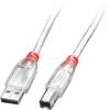 Image de LINDY USB 2.0 Kabel Typ A/B transparent M/M 5m