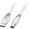 Image de Lindy Câble Usb Usb 2.0 Usb-a Mâle, Usb-b Mâle 5.00 M Transparent 41755