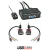 Image de Lindy Switch KVM 2 Ports VGA, USB 2.0 & Audio, Câbles Intégrés - Neuf