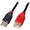 Image de Rallonge USB 2.0 Lindy - 5m M/F (Noir/Rouge) #DEFAULT