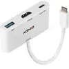 Image de Convertisseur Lindy USB C mâle vers HDMI femelle & USB A + C femelle (Blanc) #DEFAULT