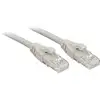 Image de Lindy - 45401 Rj45 Câble Réseau, Câble Patch Cat 6 U/utp 0.50 M Gris Avec Cliquet D'Encastrement 1 Pc(s) C230181