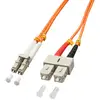 Image de Lindy Fibre optique Duplex LC / SC 2m - Neuf