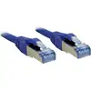 Image de 47147 Rj45 Câble Réseau, Câble Patch Cat 6a S/ftp 1.00 M Bleu Avec Cliquet D'Encastrement 1 Pc(s) C236521 - Lindy